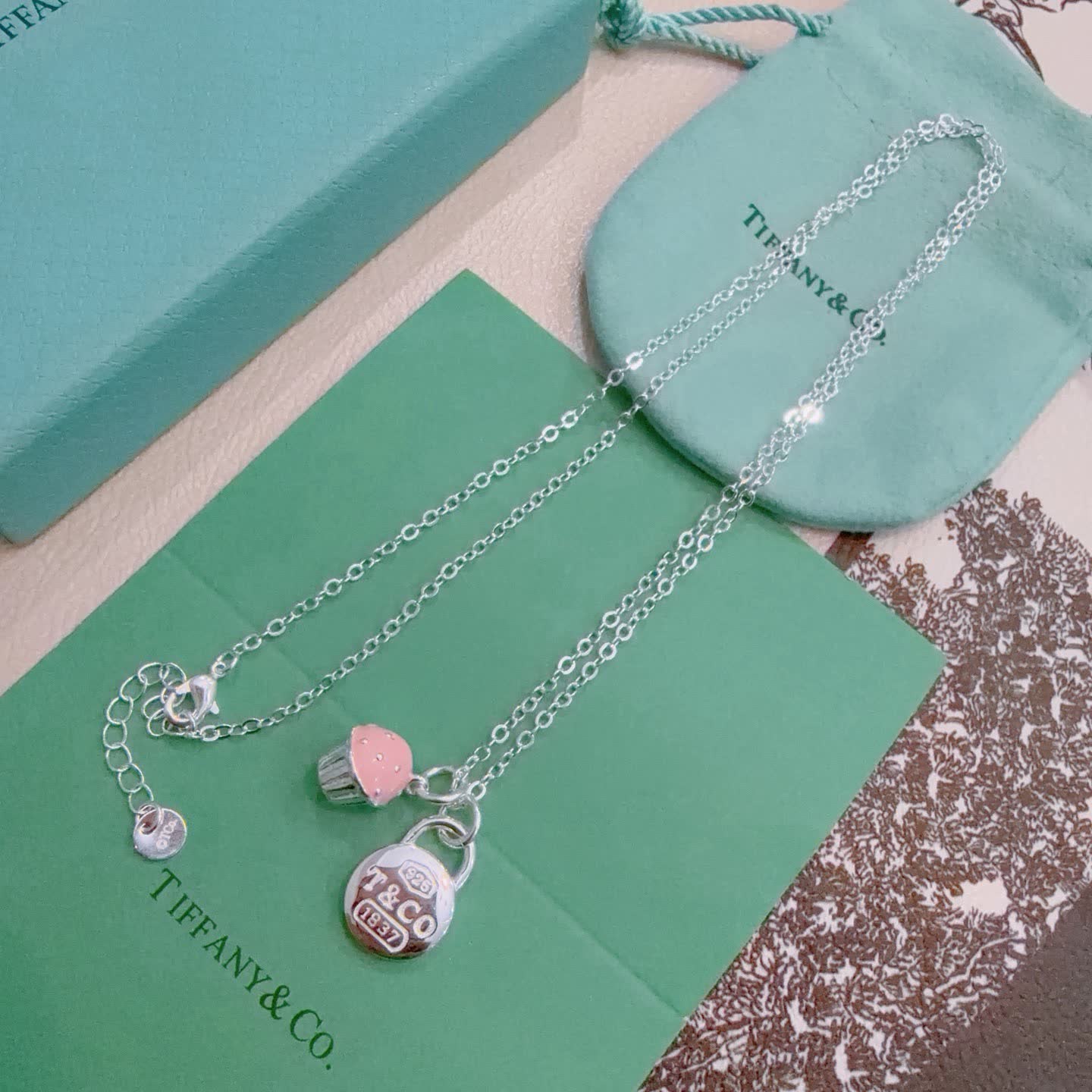 Tiffany & Co. Lock Charm Necklace